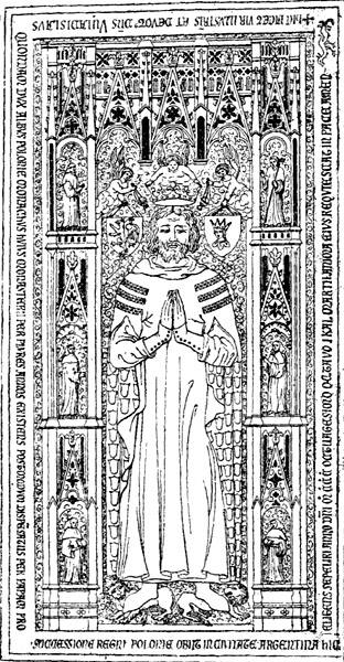 Płyta nagrobna księcia kujawskiego i gniewkowskiego Władysława Białego w katedrze św. Benigna w Dijon