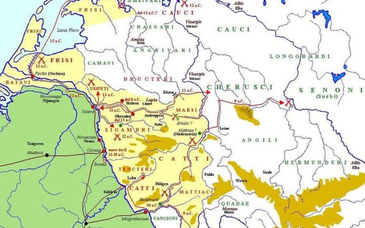 Chronologia podboju Germanii Wielkiej przez Druzusa Starszego w latach 12 – 9 p.n.e.